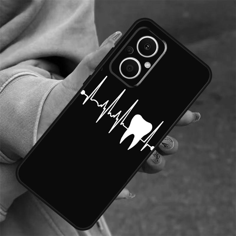 Чехол для телефона OPPO Reno 7 8 Lite 10 11 12 13 14 Pro 8T 12F 13F 14F OPPO Find X8 X6 X9 Pro с рисунком 'Стоматолог Зубная Щетка Медсестра'
