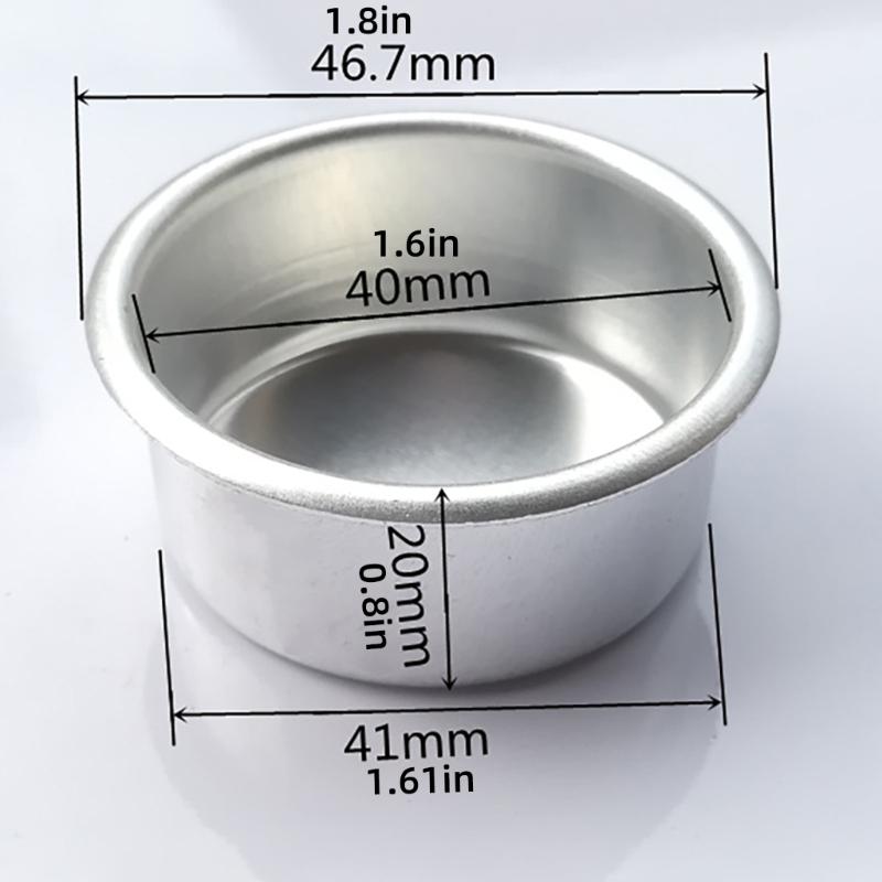30Pieces Candle Making Kits Aluminum Tins Jars Cups for DIY Scented Candle and Crafts Tealight Round Containers Mold