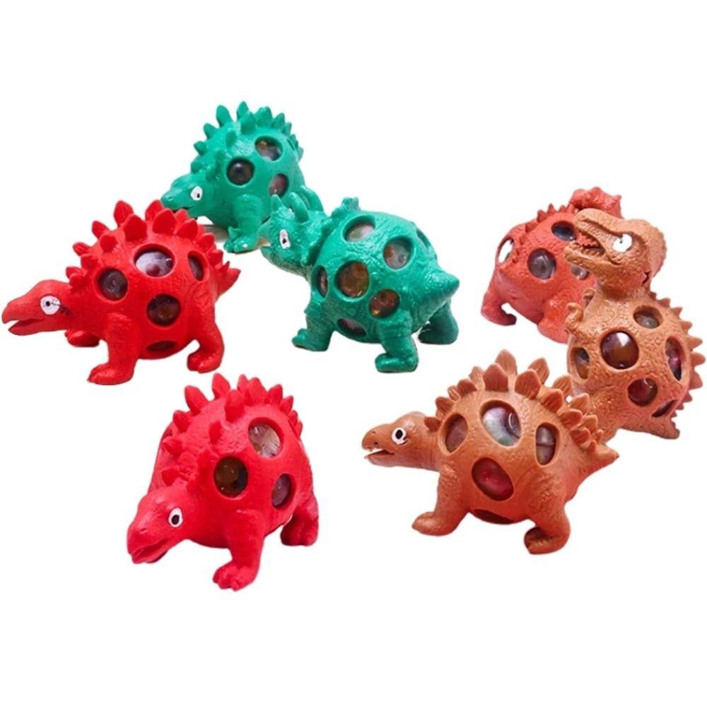 Hand Fidget Dinosaur Mesh Ball Grape Toys Vent Dinosaur Squeezing Ball  Children's Toys