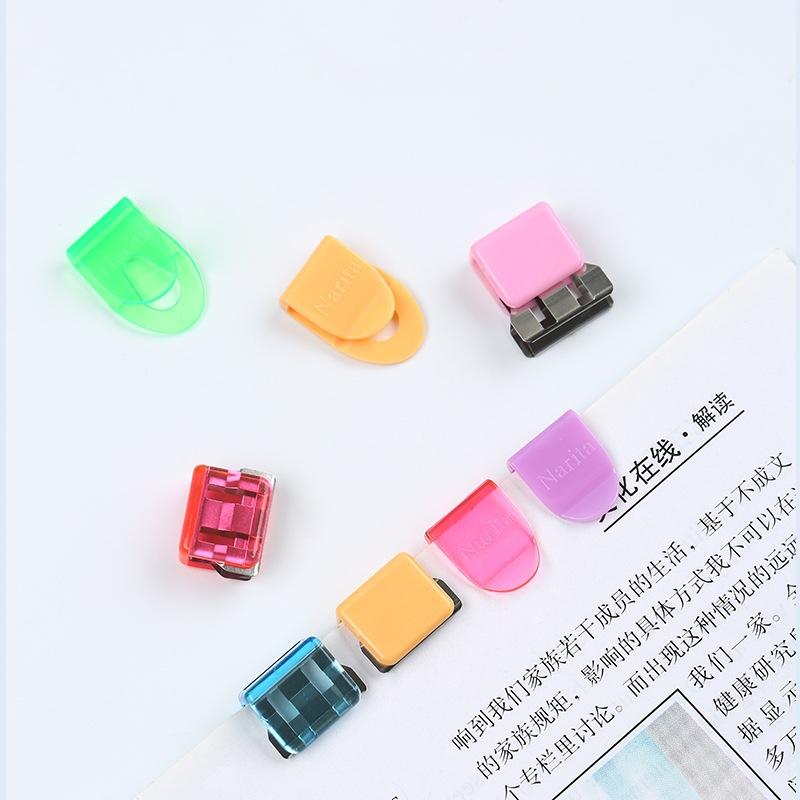 10/20pcs Mini Color Paper Clips Set Candy Transparent Metal Bookmarks File Index Page Holder Clamp Office School A6709