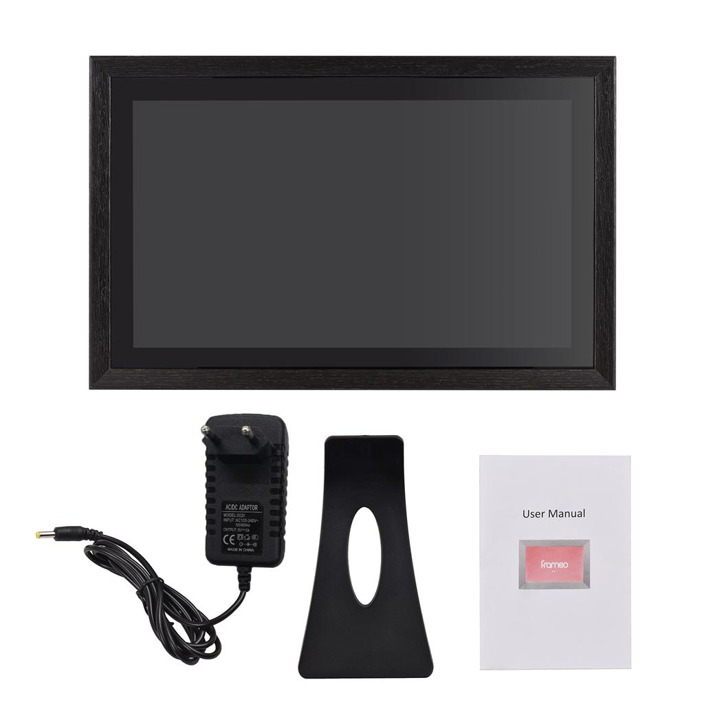 Andoer 18.5 Inch Large WiFi Digital Photo Frame Cloud Digital Picture Frame Wall Mountable 1920*1080 IPS Screen Touch