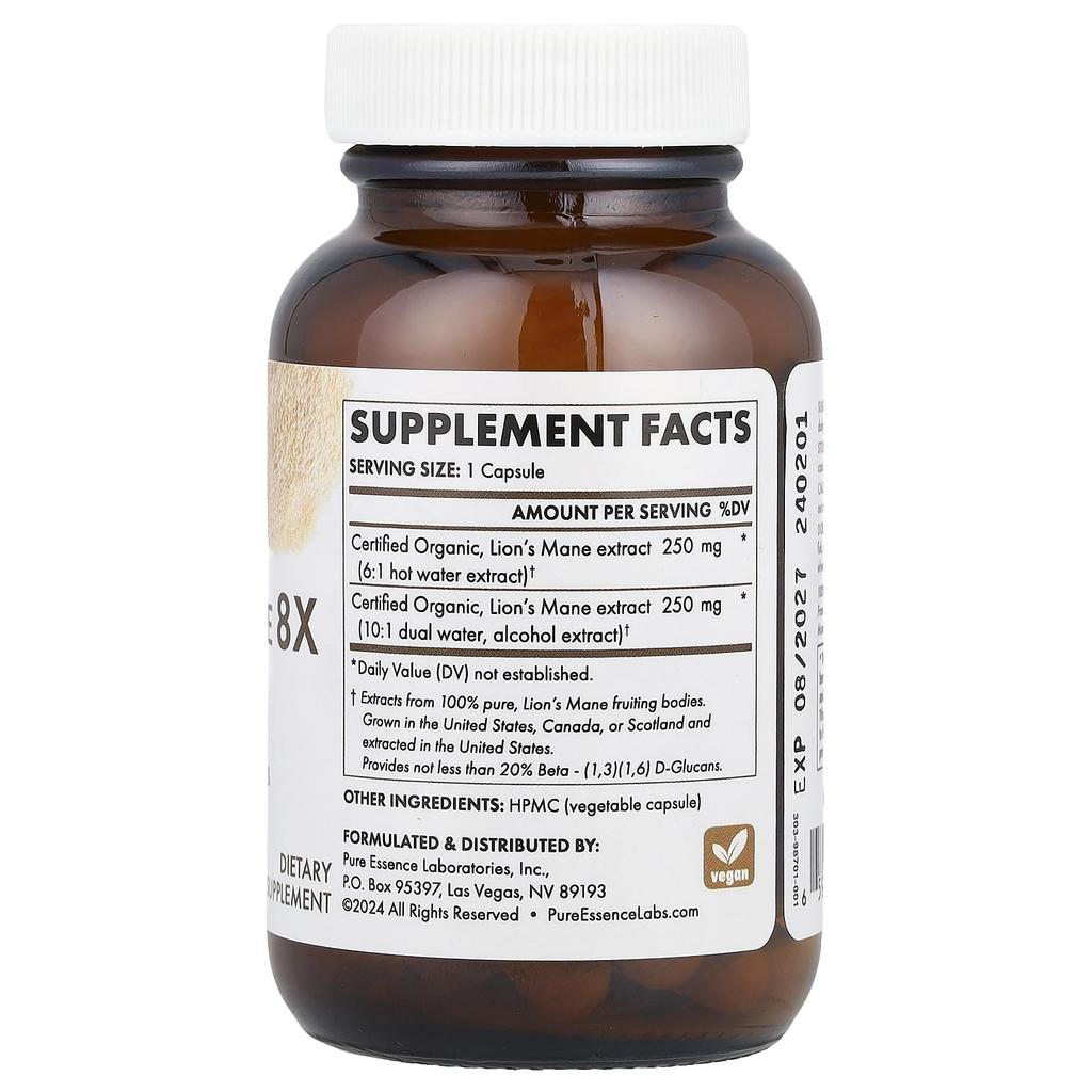 Mypure™, Deer Antler Mushroom 8X, Maximum Strength, 30 Veggie Caps