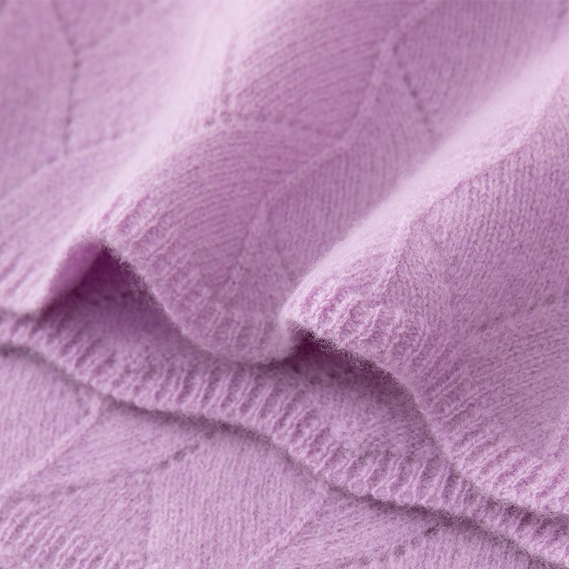 Women's Cashmere Neck Cover Qinghe Cashmere 30% Cashmere 70% Wool Women's Autumn and Winter Cashmere Scarf Soft and Warm