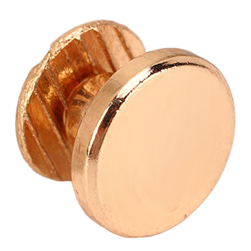 200 Set Book Binding Screw 9x5mm Hard Thick Brass Material Uniform Coating Binding Screws Assorted Kit for Photo Album