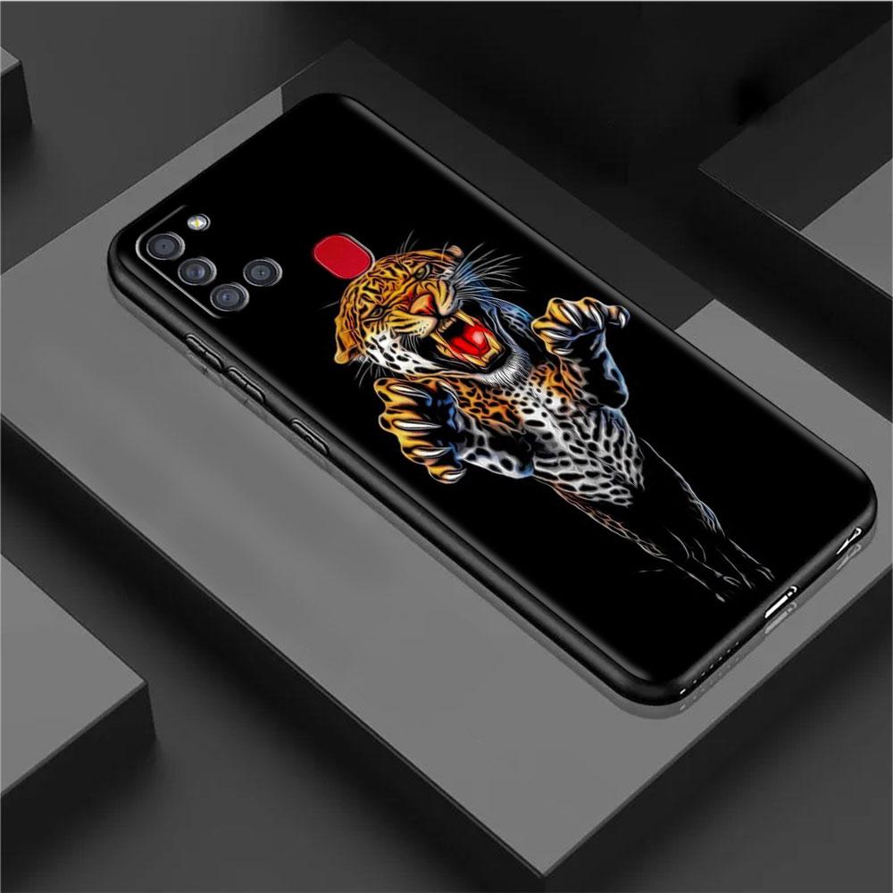 Чехол для Samsung Galaxy A52 A12 A32 A51 A21s A71 A13 A53 A22 A31 A72 A03 A02s A41 Черный Чехол для Телефона Тигр Животное