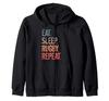 Eat Sleep Rugby Повтор Zip Parka