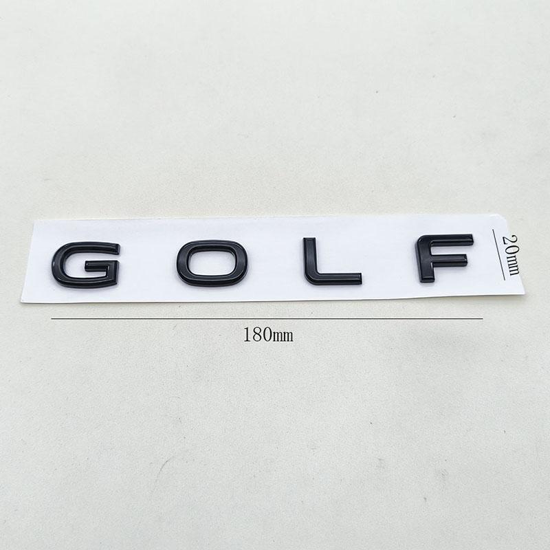 Новый 3D ABS Хром Черный Логотип Эмблема Буквы Значок Наклейка на Заднюю Крышку Багажника Автомобиля Для Golf MK7 MK7.5 MK8 Аксессуары для Автостайлинга