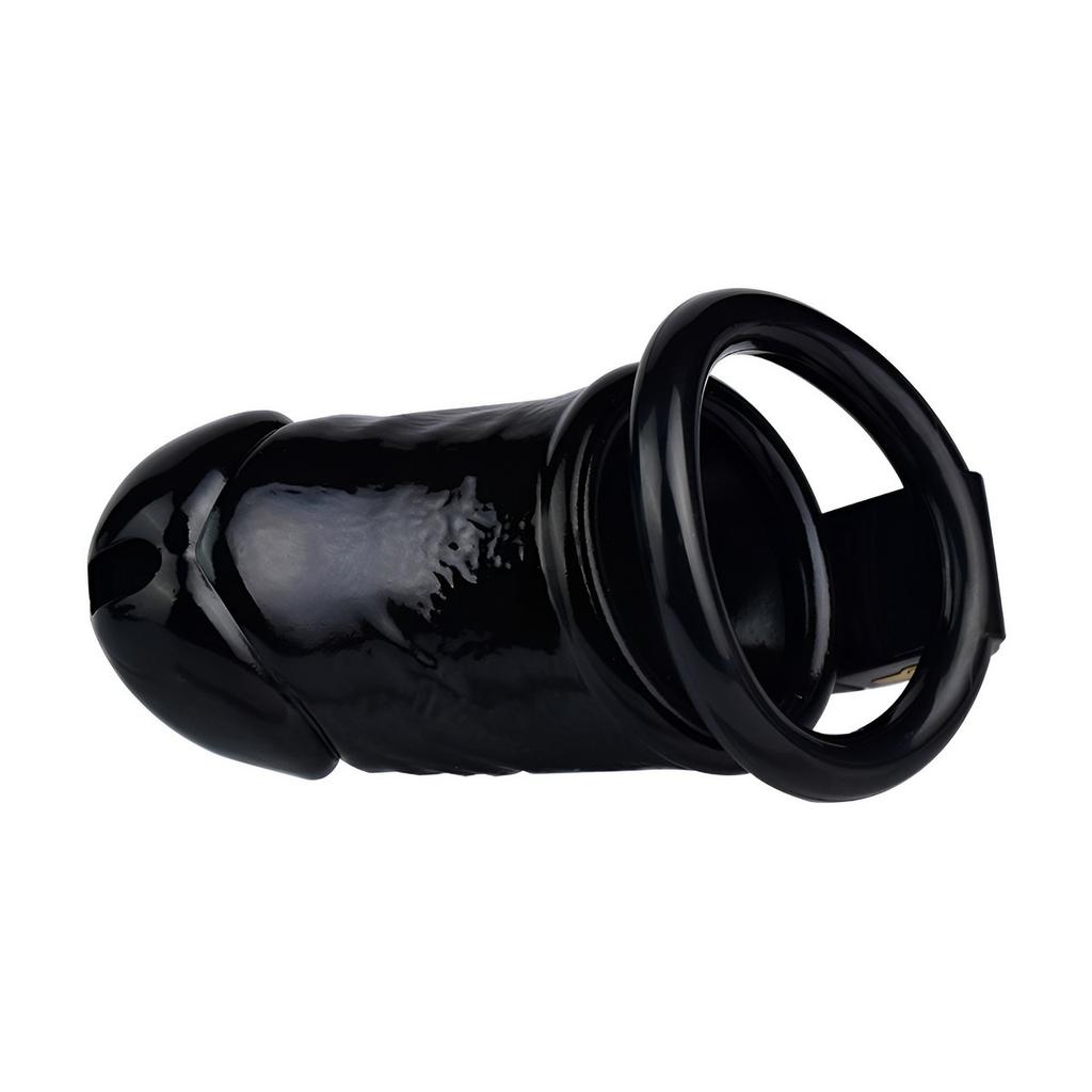 Мужской замок для пениса, носимый из смолы, замок CB, черный замок для пениса, гей-рогоносец, БДСМ, секс-игрушки, пояс верности