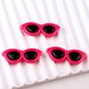 50pcs Flat Back Resin Mini Sunglasses Heart-Shaped Simulation Toy Kawaii Resin Ornaments  Scrapbook