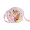 Children's Heart Shaped Shoulder Bag Unicorn Cartoon Plush Love Crossbody Bag Kindergarten Girls' Candy Storage Bag