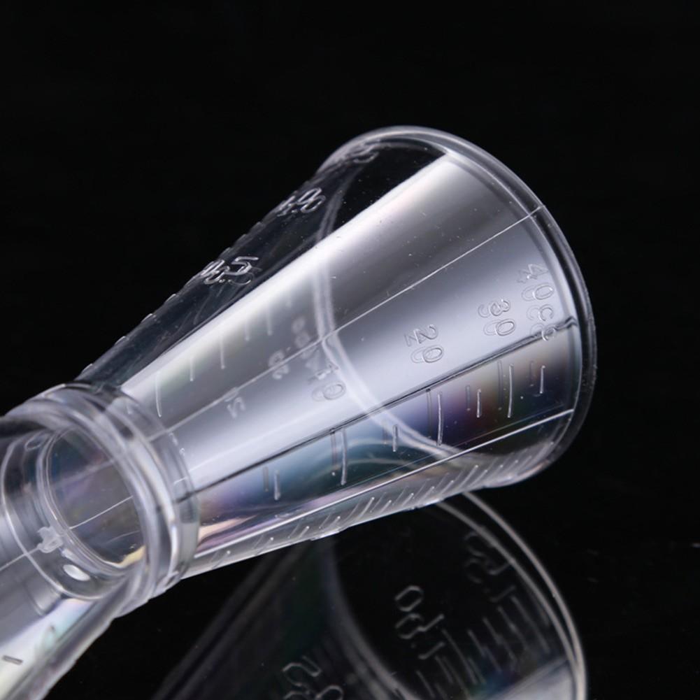 Глубокий мерный стакан, двойная мера, прозрачный