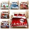 Christmas Deluxe Home Bedding Set Quilt Cover Pillowcase Bedroom Bedding Set Duvet Cover Full Size Bedspread