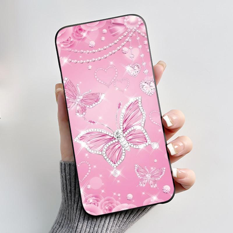 Case For Nokia 105 2017 2018 2019 Casing Luxury Fashion Butterfly Flowers Black Soft TPU Silicone Cover for Nokia105 Phone Case