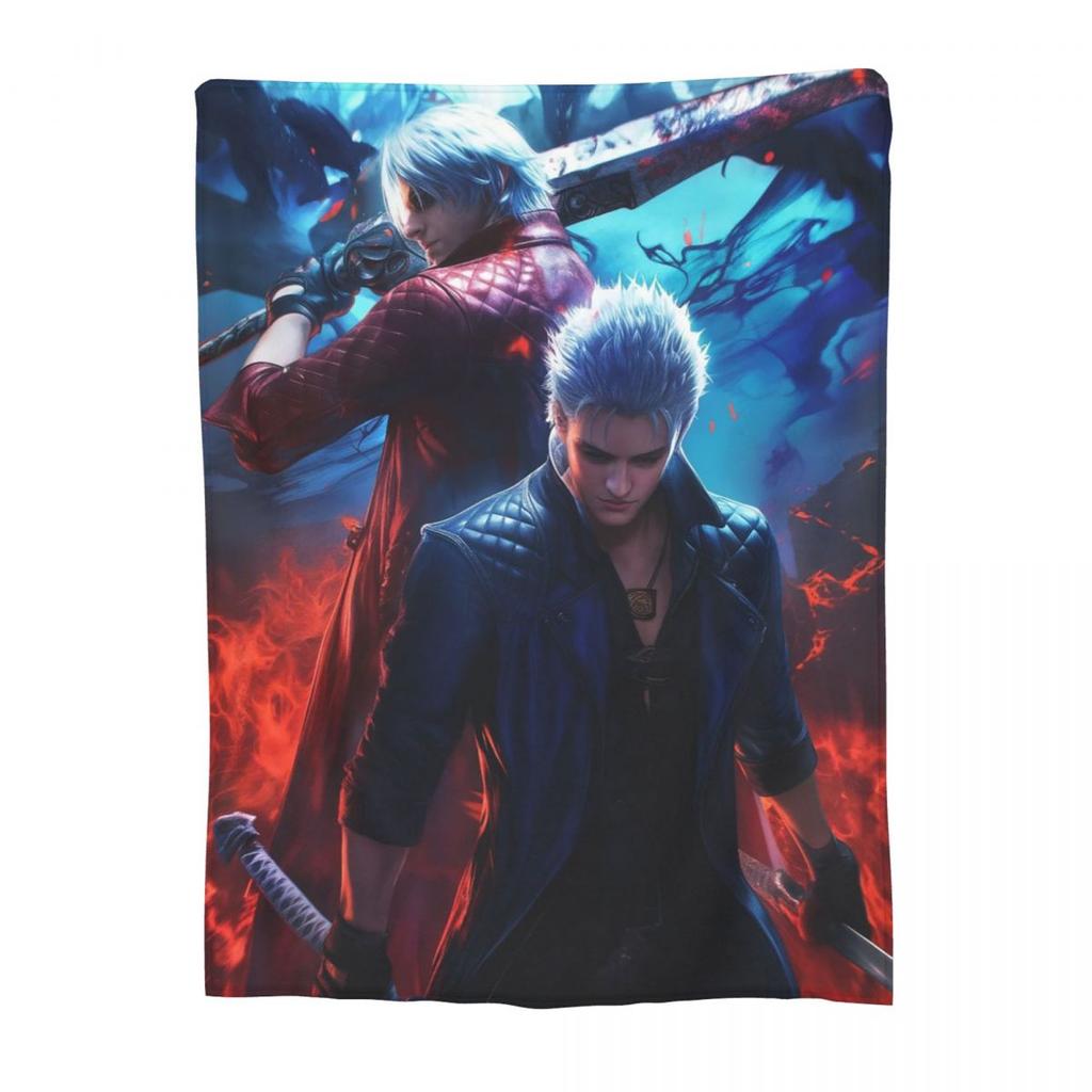 D-Devil May Cry DMC Игра Геймер Плед Мягкий Теплый Фланелевый Плед Плюшевый для Кровати Гостиной Пикника Путешествия Дома Дивана