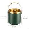 Elegant Stainless Steel Ice Bucket with Easy Grip Handle