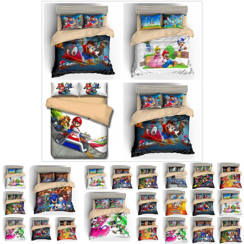 High-quality Digital Print Three Piece Bedding Set Including Pillowcases And Duvet Cover For Stylish Bedrooms