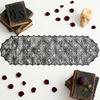 Versatile Coffee Table Runner Spider Web Runner, Black Lace Gothic Party Decor Cobweb for Halloween Dining Decoration Decorative Cover
