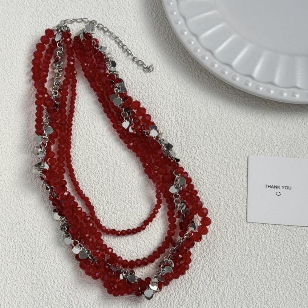 Винтажное ожерелье с пайетками 'Любовь', этнический стиль, чокер, цепочка для ключицы, на каждый день