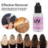 UV Hair Extension Kit: 30g Fast-Curing Glue + 30ml Remover & Eye Shields | Waterproof Seamless Bonds | Complete Salon & Home System