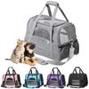 Outdoor Portable Pet Travel Carrier Bag Puppies Breathable Foldable Soft Bag Sided with Zippers Plane Trains Transport Pet Bag