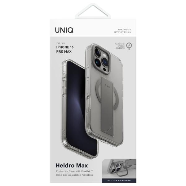 Uniq Etui Heldro Max Iphone 16 Pro Max   6.9 Magclick Charging Przezroczysty/Clear Lucent