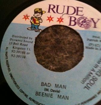 7-дюймовая пластинка BEENIE MAN / ANDREW THOMAS & STEVEN - Bad Man / Version Dis 'N' Dat none Rude Boy 1998 Ямайка Регги, Ска и Даб Б/У