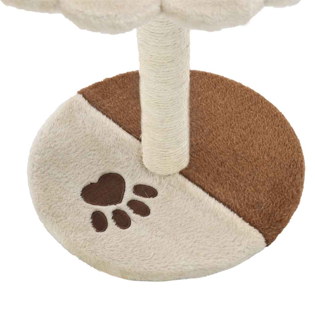 Cat Scratching Post with Sisal 40 cm Beige and Brown