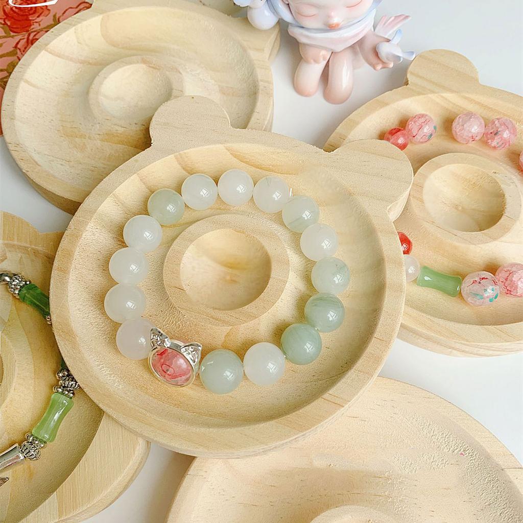 Доска из натурального дерева Инструменты для измерения ювелирных изделий DIY Органайзер для браслетов и ожерелий ручной работы Поддон для бисера Поддон для дизайна ювелирных изделий