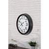 Металлические настенные часы с большими цифрами 40 см