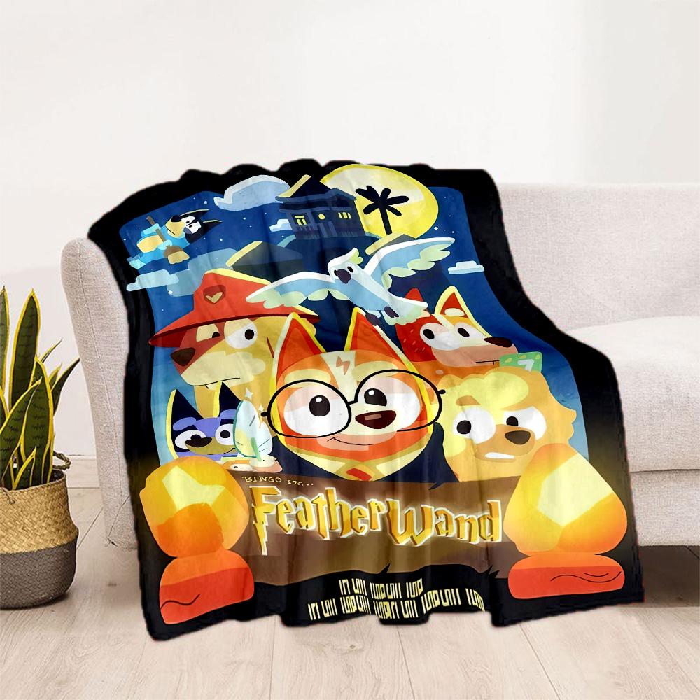 Bluey Style Blankets are suitable for living rooms,making them an ideal choice for outdoor travel and gifts.