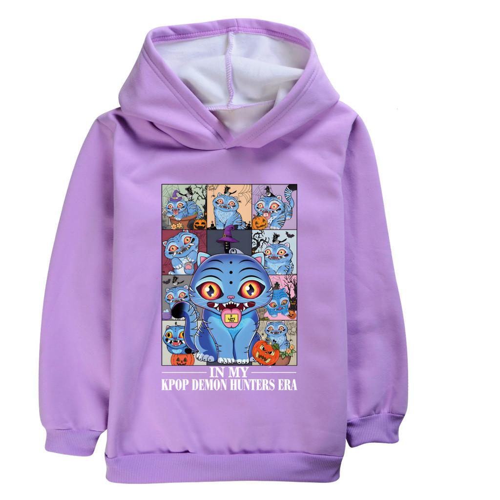 4978 Милый Дерпи K-pop Руми Зои Мира Принт Детский Девочки Длинные Рукава Бархатный Теплый Зимний Худи