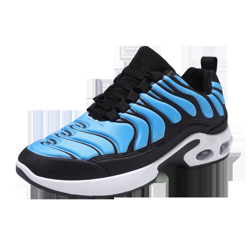 Men's Shoes Spring and Autumn Mesh Travel Shoes Thick-soled Heightening Air Cushion Shoes Korean Version Trendy Men's Sports and Leisure Shoes