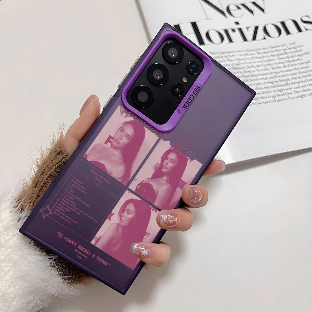 Чехол для телефона M-Madison BeerS Singer для Samsung Galaxy S25 Edge S24 S23 S22 S21 S20 Ultra Funda Силиконовый Серебристый Чехол