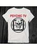 Футболка с логотипом Psychic TV - Белая унисекс футболка для взрослых с культовым символом черепа и руки