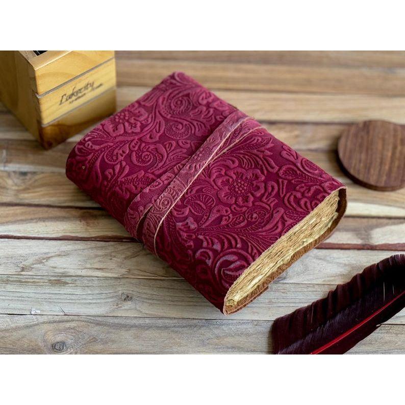 Новые кожаные дневники Кожаные блокноты для женщин - Красивый дневник Для зарисовок Книга для путешествий Пустая книга для заклинаний