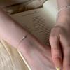 Sterling Marquise Zircon Minimalist Bracelet Women Vintage Chic Stackable Dainty Jewelry