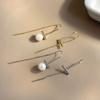 Fashion Jewelry 925 Silver Earring Women 18K Gold Plated Sterling Silver Long Chain Tassel Stud Earring Piercing Jewelry