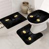 1/4 шт. Роскошный черный кот водонепроницаемый комплект занавесок для душа декоративный набор для ванной комнаты нескользящий коврик для унитаза коврик для ванной и 12 крючков