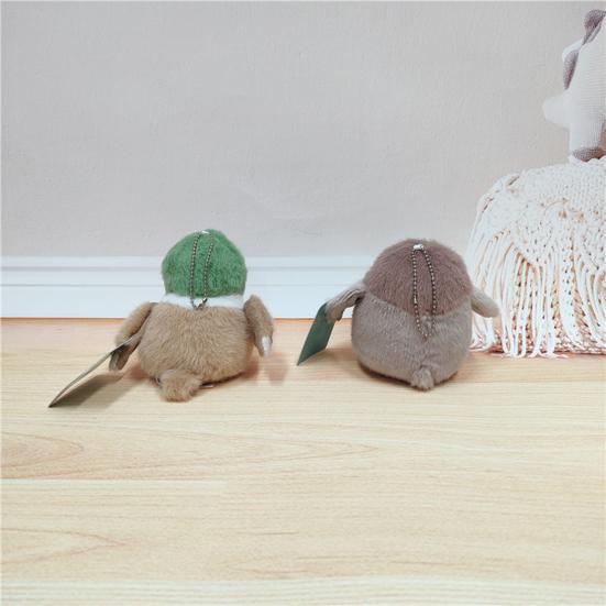 Милый плюшевый кулон в виде птицы, мягкая плюшевая игрушка, попугай, кряква, утка, брелок, плюшевый аксессуар для рюкзака, подарок для детей, любителей птиц