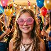 Honeycomb Grid Sunglasses 3D Printed Insect Compound Eye Glasses, Adjustment Help Training Focus Lightweight Durable Fun Eyeglasses for Teens