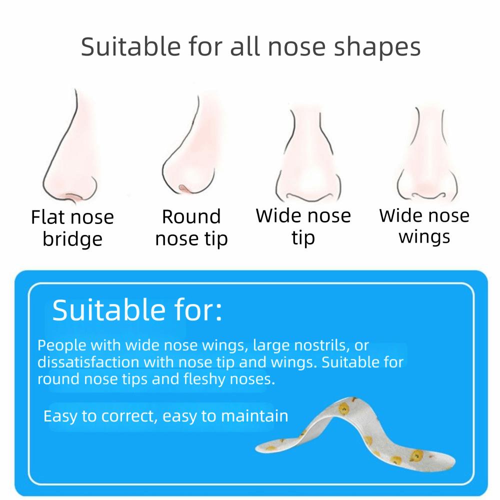 50Pcs Flexible Shaping Nose Shape Corrector Nose Shaping Stickers External Support Fixation