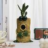 Мультяшная лягушка, цветочный контейнер, смоляной милый лягушонок, сочный горшок, маленькая лягушка, украшение для украшения дома