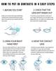 Eyeshare 1 пара серых зрачков для глаз, корейские коричневые контактные линзы, натуральные мягкие линзы, ежегодное использование, косметика