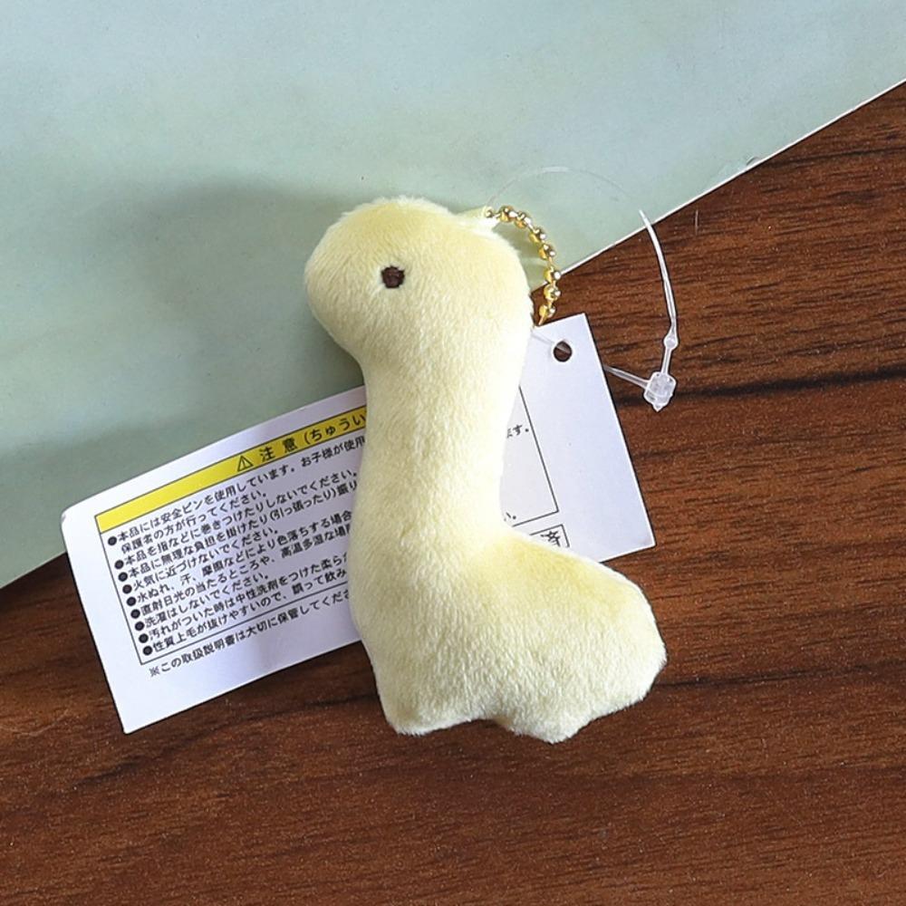 Cartoon Plush Dinosaur Keychain Soft Dinosaur Bag Pendant Lovely Dinosaur Doll Pendant Couple