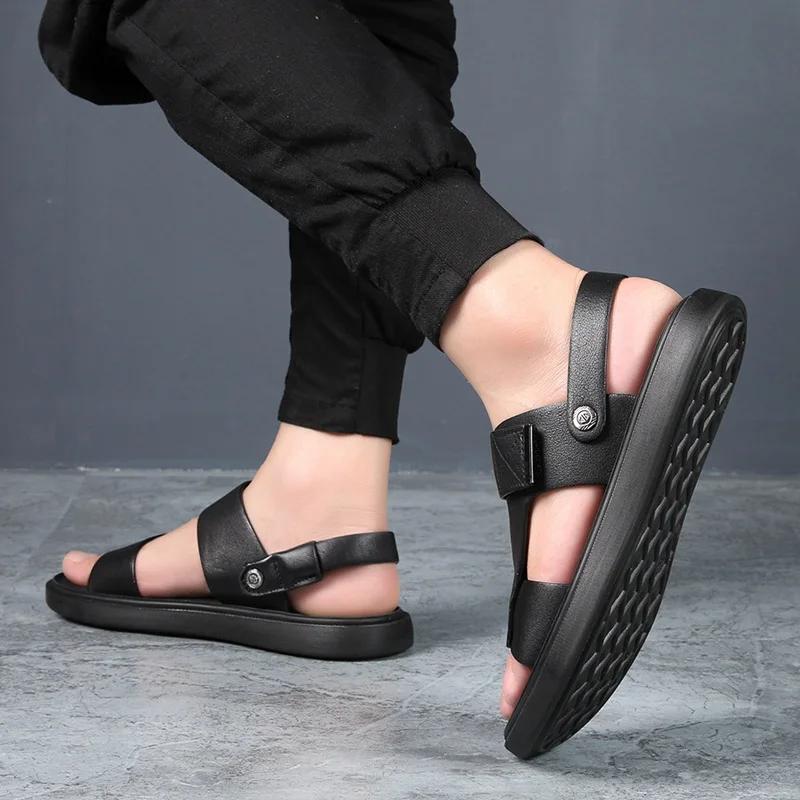 Fashion Brand Fashion Men's Shoes Summer Outdoor Open Toe Sandals Vintage Breathable Non-Slip Casual Sandals Zapatos De Hombre