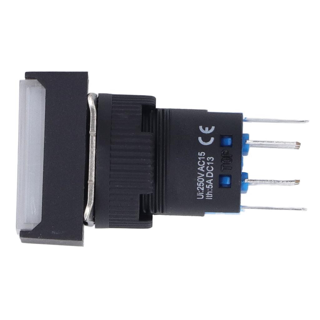 Кнопочный переключатель мгновенного действия с шайбой ABS со встроенным индикатором для электробытовой техники