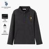 U.S. Polo Assn. Мужской свитшот на молнии до середины, с флисовой подкладкой