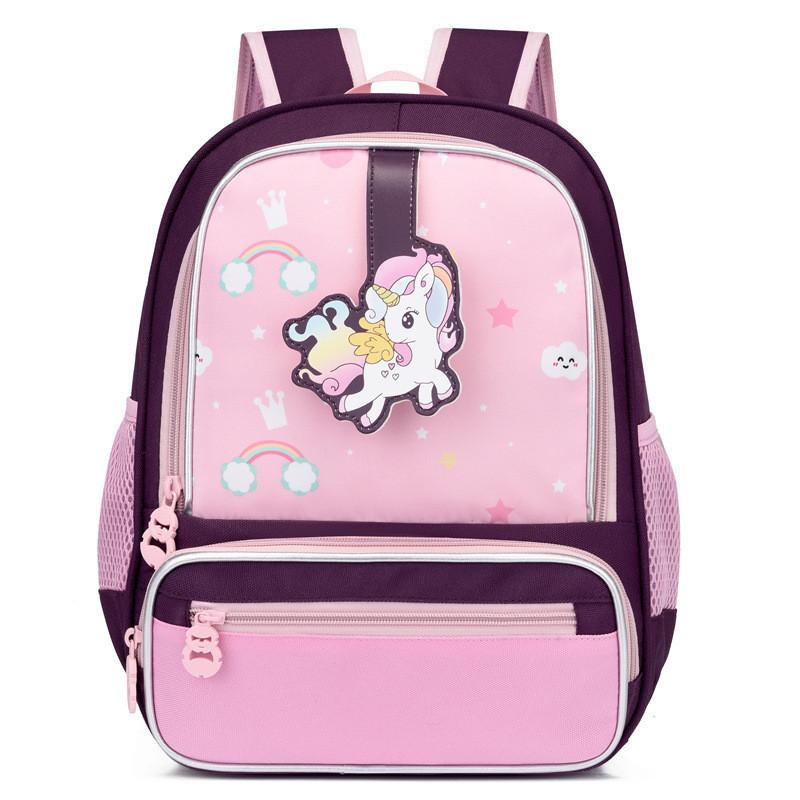 Adorable Cartoon Kids Backpack With Breathable Oxford Fabric For School Use