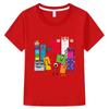 Модная забавная одежда NumberBlocks для детей, футболка из хлопка, короткие топы, аниме-футболка, одежда для мальчиков и девочек, летняя детская одежда 2000 года
