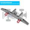 Anti Collision Aluminium Rear Bumper for Traxxax Trx 4 RC Crawler Cars (Titanium Gray)